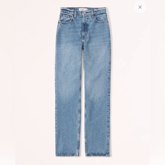 Abercrombie & Fitch 90s Straight Ultra High Rise Jeans 28/6L - Picture 3 of 7